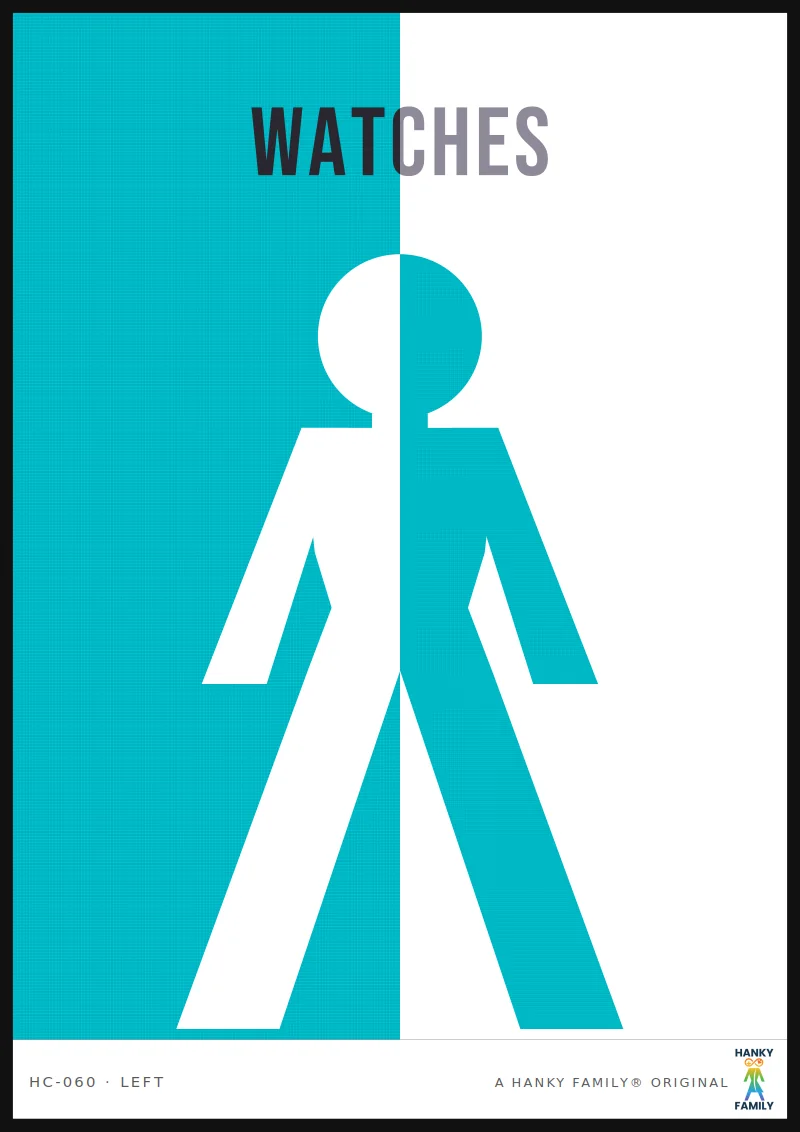 Voyeur / Exhibitionist — ROBIN'S EGG BLUE hanky code print, left pocket