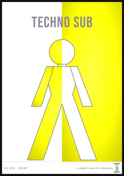 Techno Scene print
