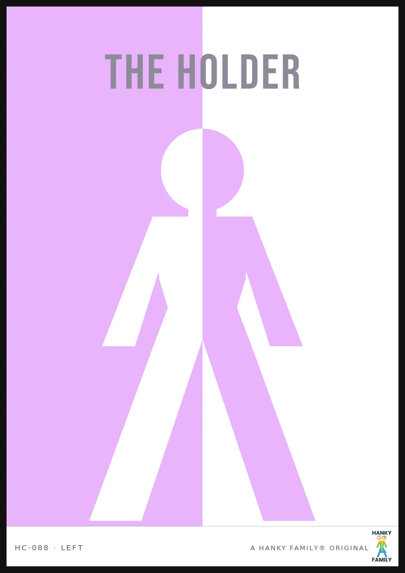 Aftercare — SOFT LILAC hanky code print, left pocket