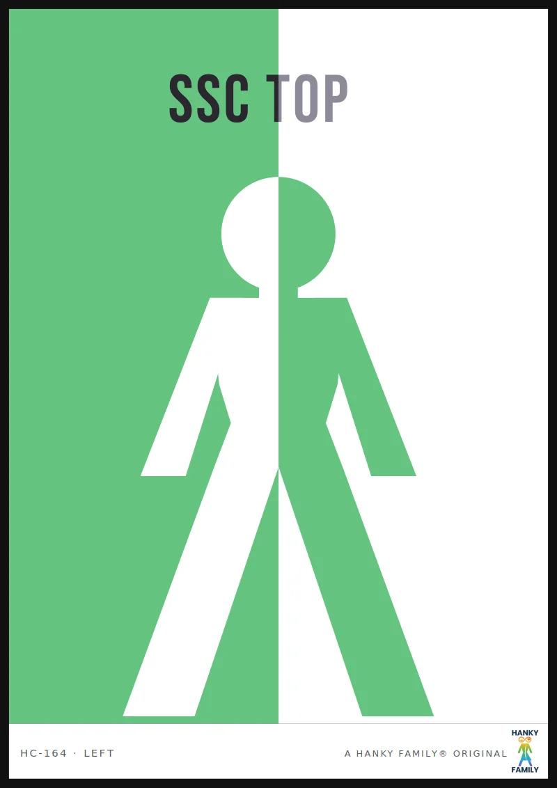 SSC — SAFETY GREEN hanky code print, left pocket