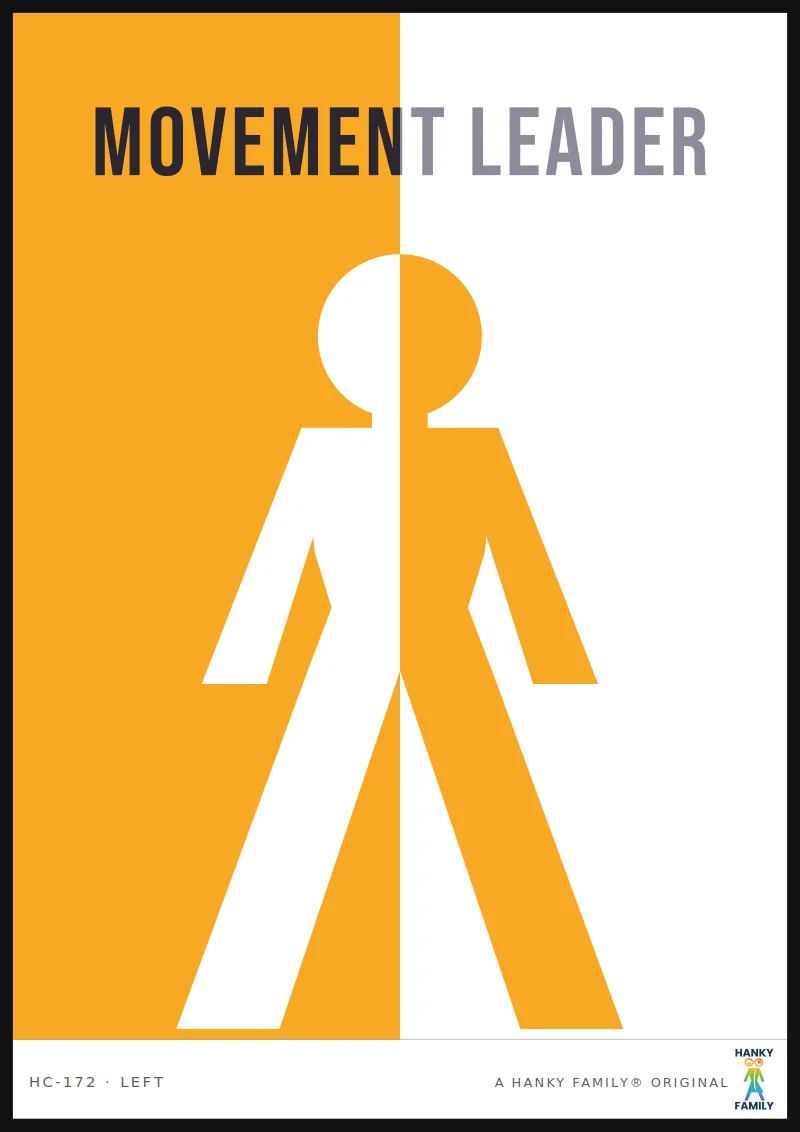 Community Leader — TORCH GOLD hanky code print, left pocket