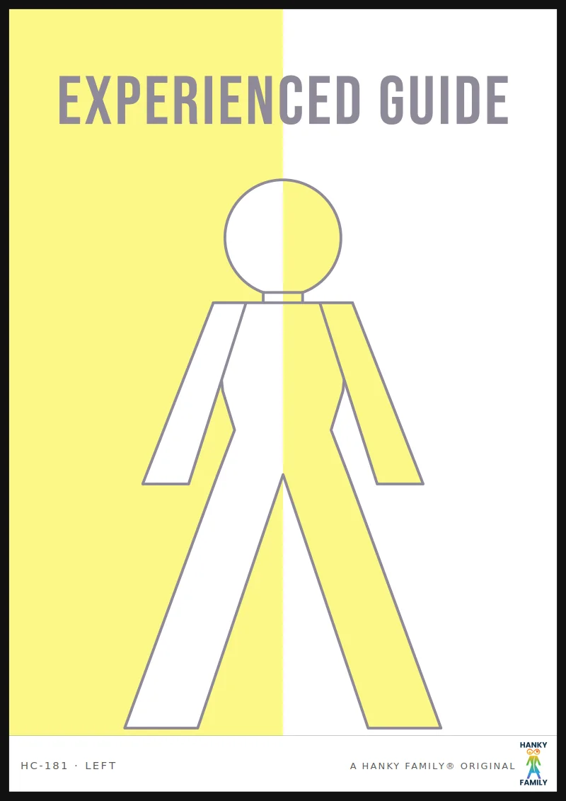 Newcomer / Seeker — WELCOME YELLOW hanky code print, left pocket