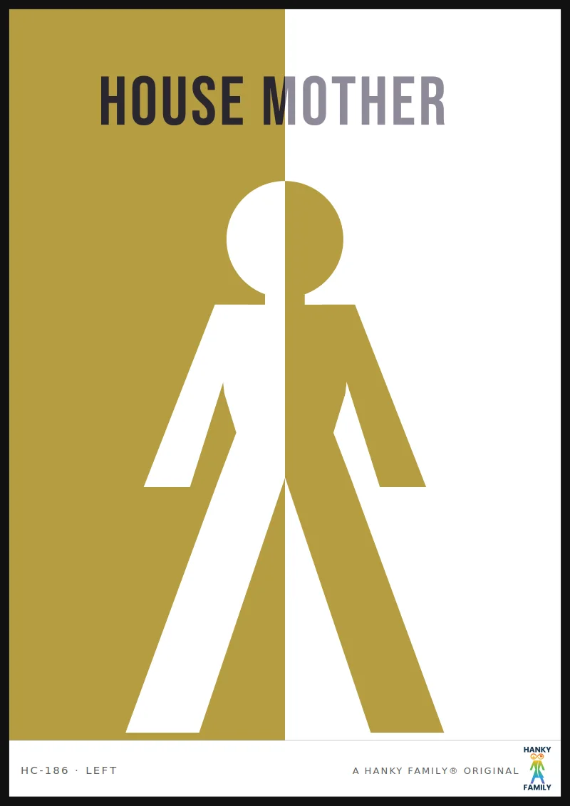 Ballroom Mother — BALLROOM GOLD hanky code print, left pocket