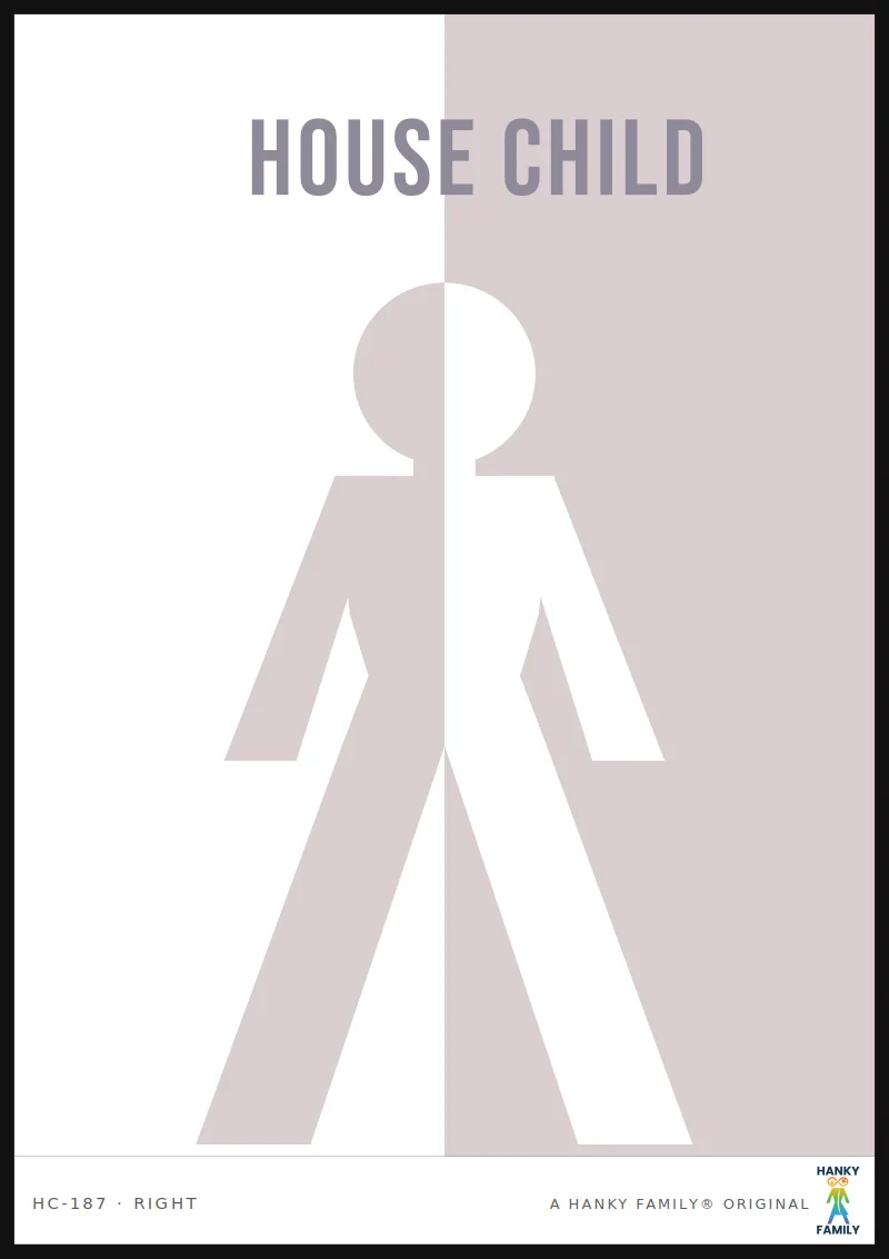 Ballroom Father — BALLROOM SILVER hanky code print, right pocket: HOUSE CHILD