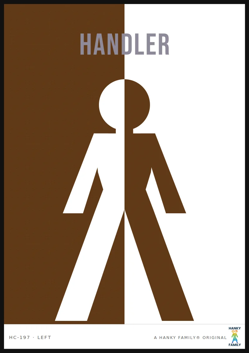 Handler — HANDLER LEATHER hanky code print, left pocket