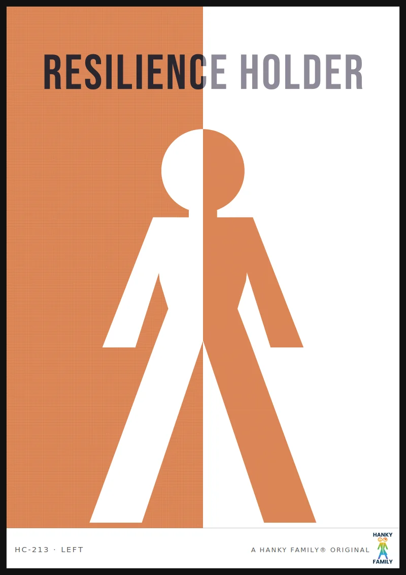 Survivor — PHOENIX ORANGE hanky code print, left pocket