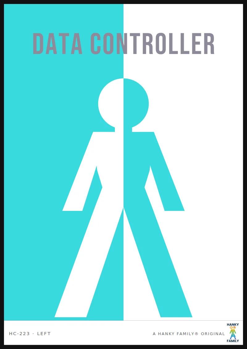 DATAFLOW — BANDWIDTH CYAN hanky code print, left pocket