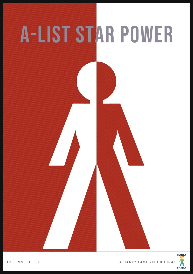 CELEBRITY — RED CARPET hanky code print, left pocket