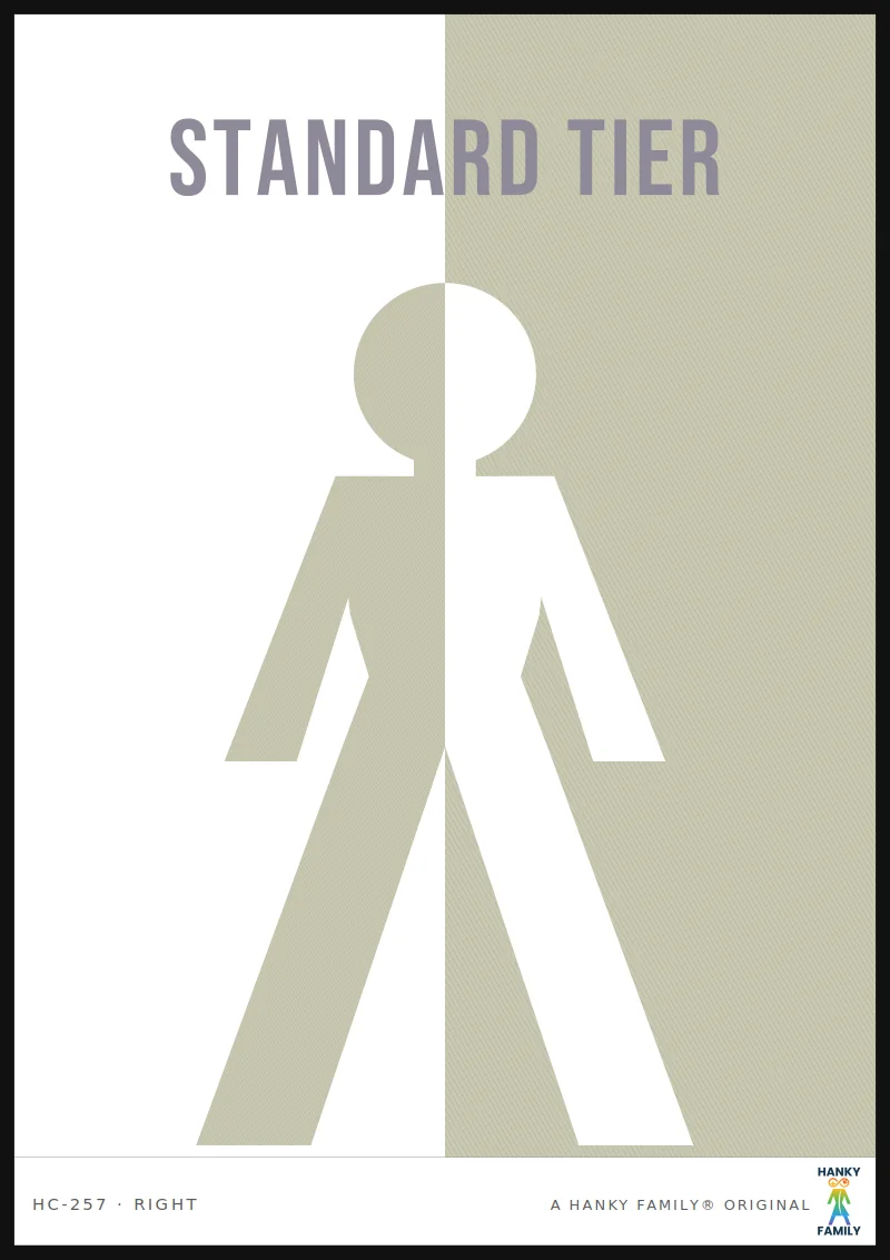 PLATINUM — CARD PLATINUM hanky code print, right pocket: STANDARD TIER