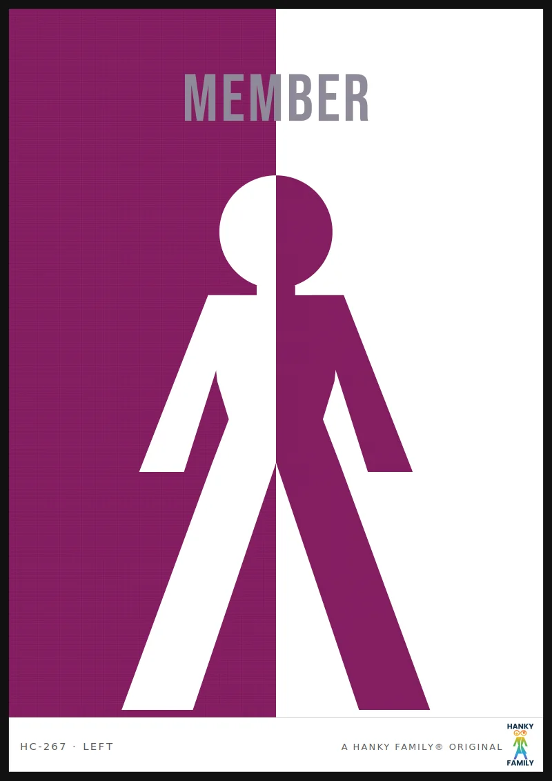 MEMBERS-ONLY — CLUB BURGUNDY hanky code print, left pocket