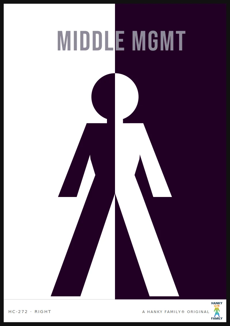 BOARD-ROOM — EXECUTIVE NAVY hanky code print, right pocket: MIDDLE MGMT